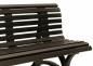 Preview: Gartenbank Helgoland 3 Sitzer  Schokoladenbraun