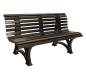 Preview: Gartenbank Helgoland 3 Sitzer  Schokoladenbraun