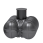 Preview: Flachtank Twinbloc® 5000l  inkl. Schacht DN 600 & Deckel