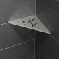 Preview: Schlüter Shelf E S1 Curve  210x210mm Edelstahl gebürstet