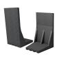 Preview: L-Stein aus Recyclingkunststoff Anthrazit LxBxH: 50x50x105cm