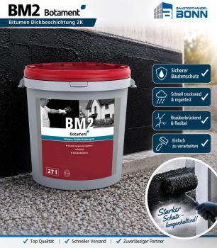 Preview: 27l Botament 2K Bitumen-Dickbeschichtung BM2