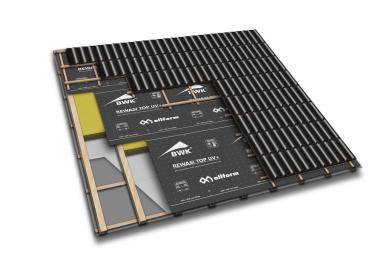 Preview: 75m² Rewasi Top UV+ 130 g/m² Unterdeckbahn / Unterspannbahn mit 2 Klebestreifen