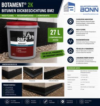 27l Botament 2K Bitumen-Dickbeschichtung BM2