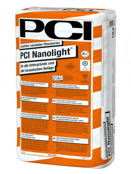 1 Palette á 48 Sack PCI Nanolight Leichter variabler Flexmörtel für alle Untergründe & alle keramischen Beläge