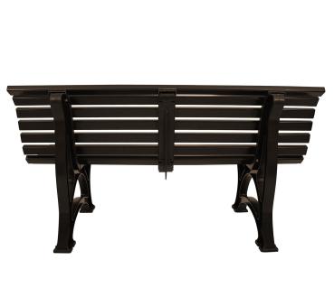 Preview: Gartenbank Helgoland 3 Sitzer  Schokoladenbraun