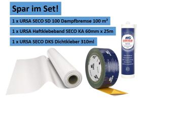 Spar im Set! Dach Dicht Paket.  Dampfbremse-Klebeband-Dichtkleber