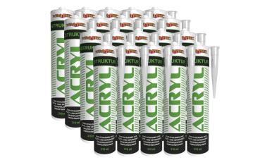 20 x KIMTEC Strukturacryl 310 ml – körniges Rissacryl für Mauerwerk & Putz