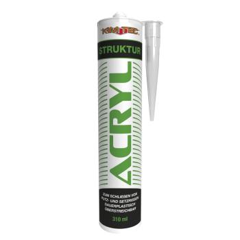 KIMTEC Strukturacryl 310 ml – körniges Rissacryl für Mauerwerk & Putz
