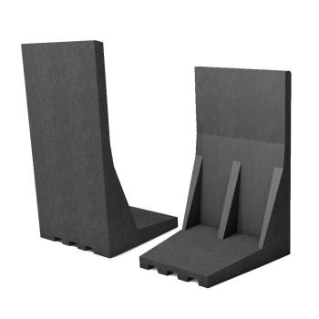 L-Stein aus Recyclingkunststoff Anthrazit LxBxH: 50x50x80cm