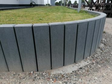Preview: 1 x hanit Rechteckpalisade Hohlprofil 16 x 12 x 60cm, grau