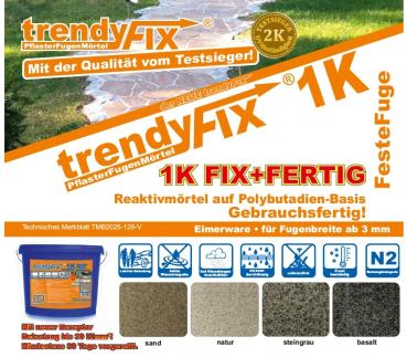 Preview: 25 kg trendyFIX Pflasterfugenmörtel 1K Steingrau