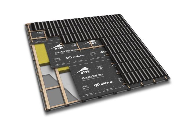 75m² Rewasi Top UV+ 130 g/m² Unterdeckbahn / Unterspannbahn mit 2 Klebestreifen