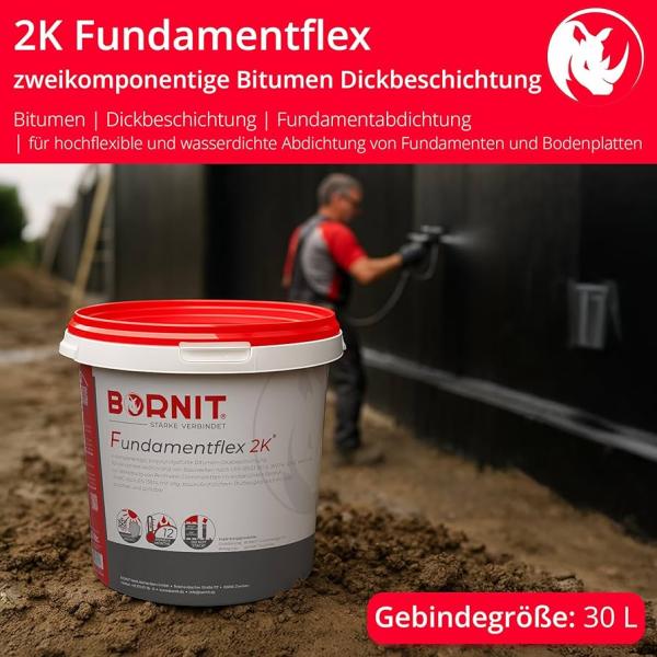 1 Palette á 18 Eimer Bornit Fundamentflex 2K Bitumen Dickbeschichtung