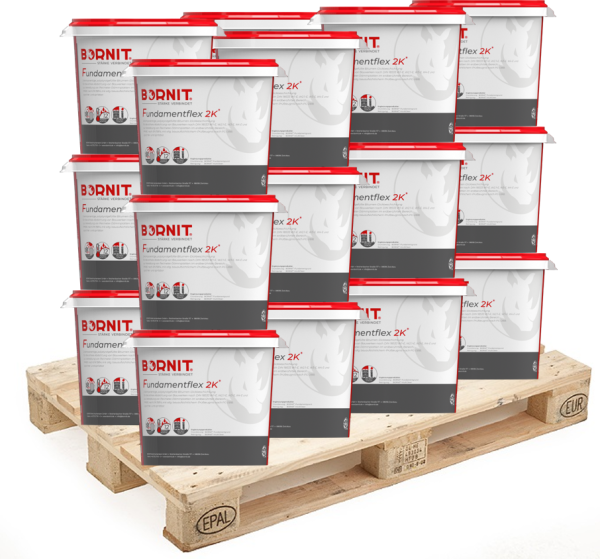1 Palette á 18 Eimer Bornit Fundamentflex 2K Bitumen Dickbeschichtung