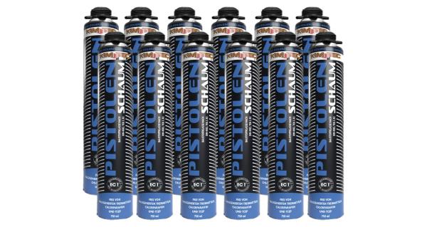 12 x KimTec 1-K PU Pistolenschaum 750ml