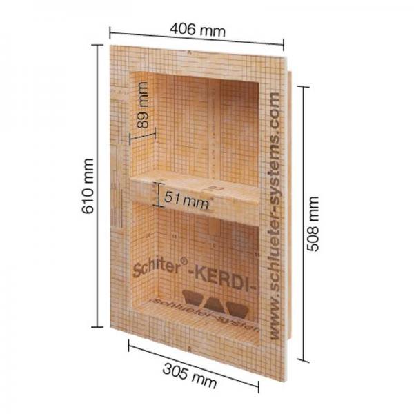 Schlüter Kerdi Board N Wandnische C 305mmx508mmx89mm