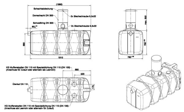 Monoblock Erdspeicher 900l