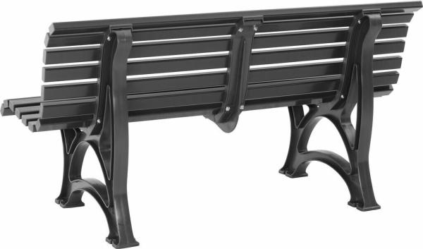 Gartenbank Helgoland 3 Sitzer  Graphitgrau