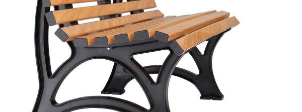 Blome Gartenbank Helgoland 3 Sitzer  Holzoptik