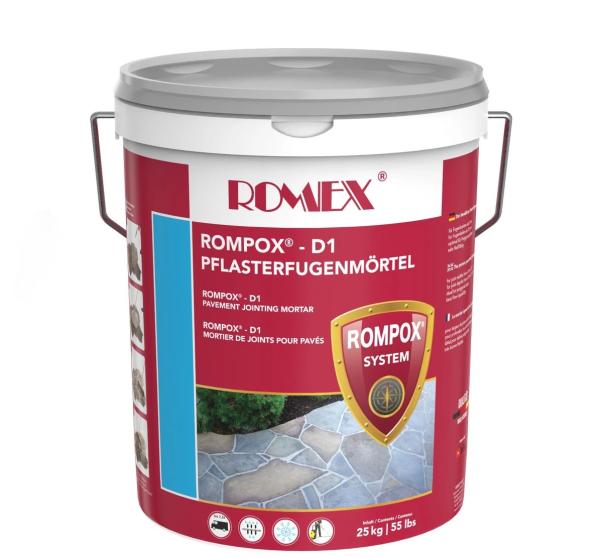 25 kg Rompox D1 2-K Epoxidharz Pflasterfugenmörtel steingrau