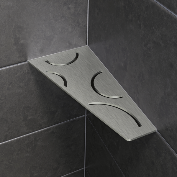 Schlüter Shelf  E S3  Curve  295x154mm Edelstahl gebürstet