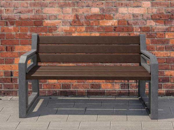 Senioren Sitzbank "Tarlo" mit Armlehne