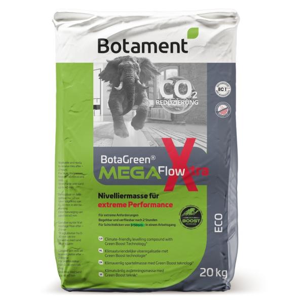 20 kg Botament MegaFlow Xtra Faserarmierte Nivelliermasse 3-50mm