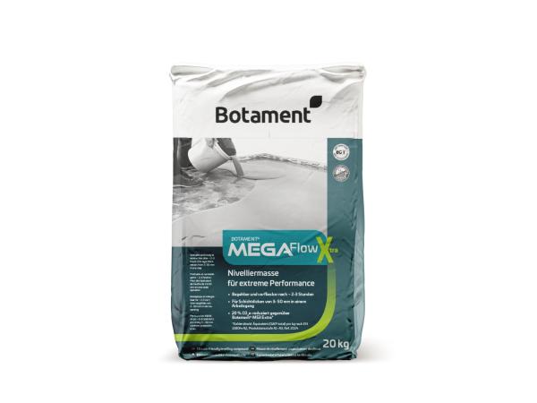 20 kg Botament MegaFlow Xtra Faserarmierte Nivelliermasse 3-50mm