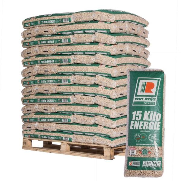 1 Palette 975 kg Holzpellets DINplus ENplus A1 (65 Säcke à 15 kg)