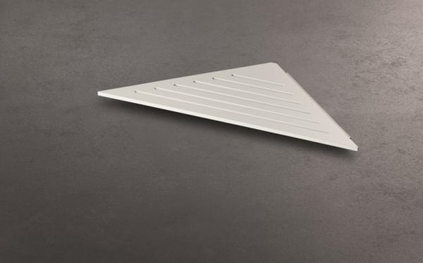 Duschablage 400mm Aluminium weiß pulverbeschichtet